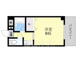 ベルビューレ千里山1番館【3階】の間取り