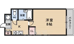 エレガント西院【3階】の間取り