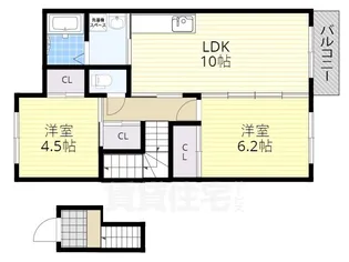 Casa Raffinate A棟【2階】の間取り