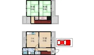 美桜南シャインハイツ【1階】の間取り