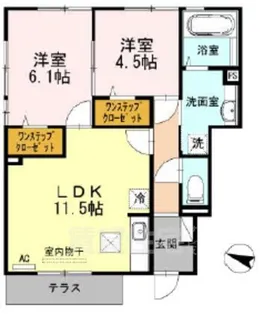 Confort石川【1階】の間取り