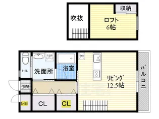 CREVIA クレヴィア【3階】の間取り