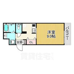 スワンズ京都セントラルシティ【2階】の間取り