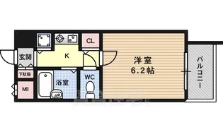 パラシオ塚本Ⅱ【4階】の間取り