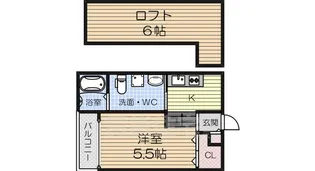 キューブハイツ2【2階】の間取り
