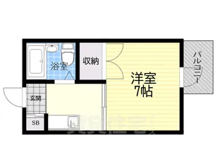 第5丸福マンション【606号室】の間取り