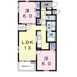 さつき荘【2階】の間取り