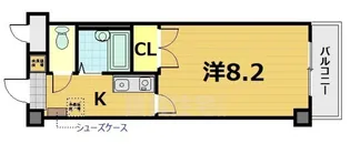 クレスト草津【4階】の間取り
