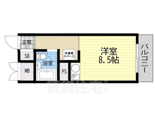 ドミール平野【4階】の間取り