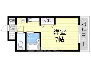 ビューテラス塚本【3階】の間取り