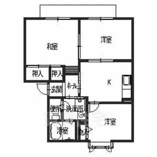 コスモス結崎A【102号室】の間取り