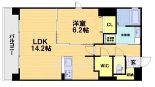 attrice太秦天神川【3階】の間取り