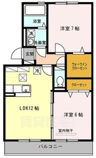グランドアベニュー2番館【1階】の間取り