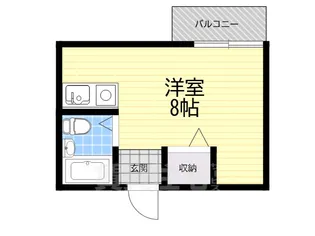 ルベラージュ甲子園【1階】の間取り