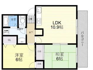 アンソレイエ【2階】の間取り