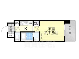 セレニテ東三国ミラク【5階】の間取り