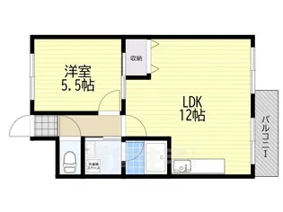 L&CスターハイツNO8【1階】の間取り