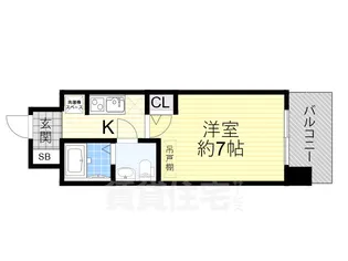 セレニテ東三国ミラク【5階】の間取り