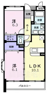 フォレスタ ヴェルデ【3階】の間取り