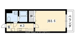 Envy寺ノ前【7階】の間取り