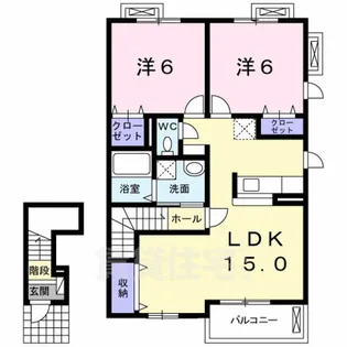 サンリット カニラA【2階】の間取り