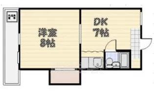 シェーンハイツ苗代【1階】の間取り