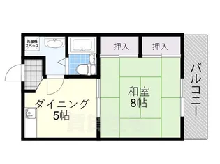 プラザ喜連西【212号室】の間取り