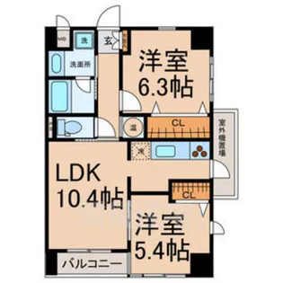 パテオはなの木【3階】の間取り