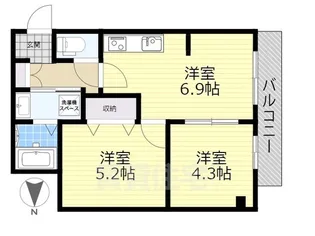 アルファクラージュ3【4階】の間取り