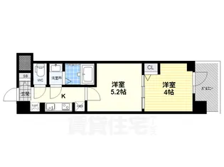 ベラジオ西大路五条【6階】の間取り