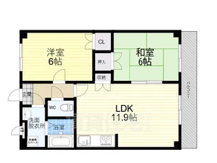 カスタム加島1【3階】の間取り