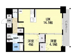 MAXIV尼崎【15階】の間取り
