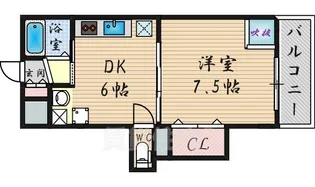 サンコート住吉【4階】の間取り