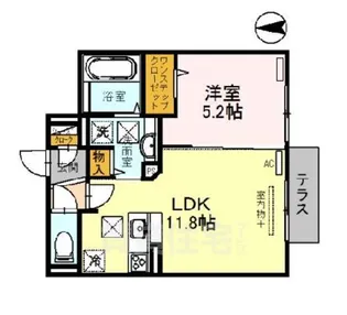 ボレアス2【105号室】の間取り