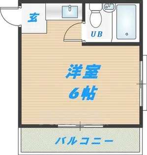 ハナテンイイヅカハイツ【2階】の間取り
