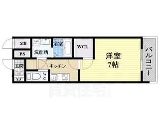 エスプレイスアーバンレジデンス【7階】の間取り