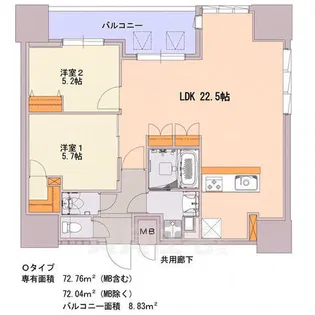 S-RESIDENCE千種belvia TOWER【17階】の間取り