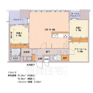 S-RESIDENCE千種belvia TOWER【18階】の間取り