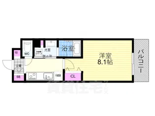 ベラジオ西陣聚楽2【4階】の間取り