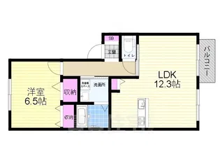 ブールバール福町1号館【C202号室】の間取り