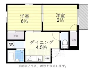 シャルム滝子【1階】の間取り