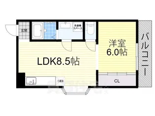 メゾン南桃園【3階】の間取り