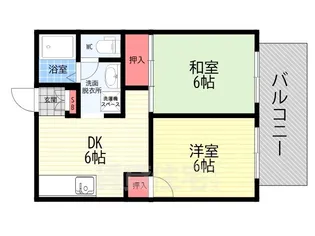 ハイツ・サンモール【1階】の間取り