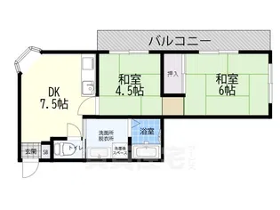 サンライズハイツ【2階】の間取り