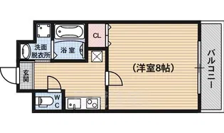 ティムゥル九条【5階】の間取り
