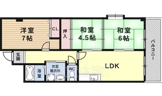 日本鉱産ビルグラハイツ【7階】の間取り