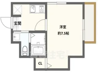 ブリエ丹波口【3階】の間取り