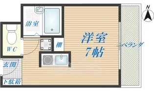 ノーブル布施【4階】の間取り