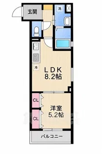 クリエオーレ新堂2【3階】の間取り