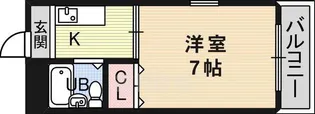 新北野プラザ【301号室】の間取り